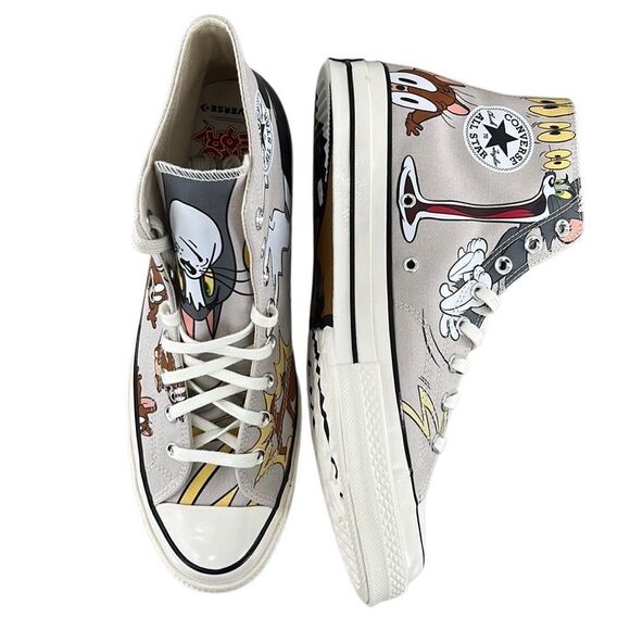 Converse x Tom and Jerry Chuck 70 Limited Edition Hightop Sneakers Shoes Size 13 - Picture 8 of 13